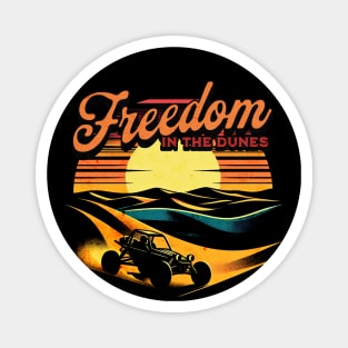 Freedom in the Dunes Sand Buggy Design Magnet